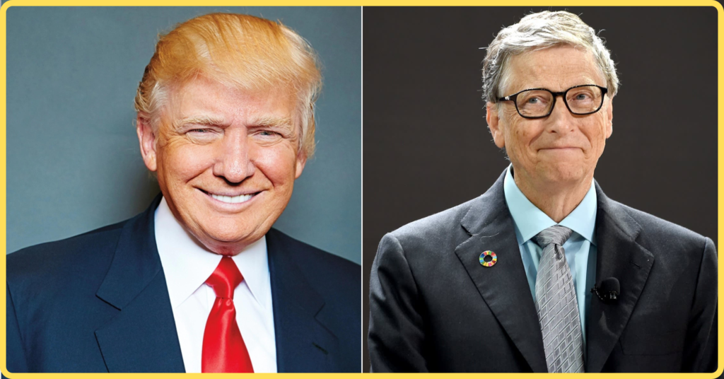 Donald Trump (Left) & Bill Gates (Right) | Examples of Successful People Who are not Great