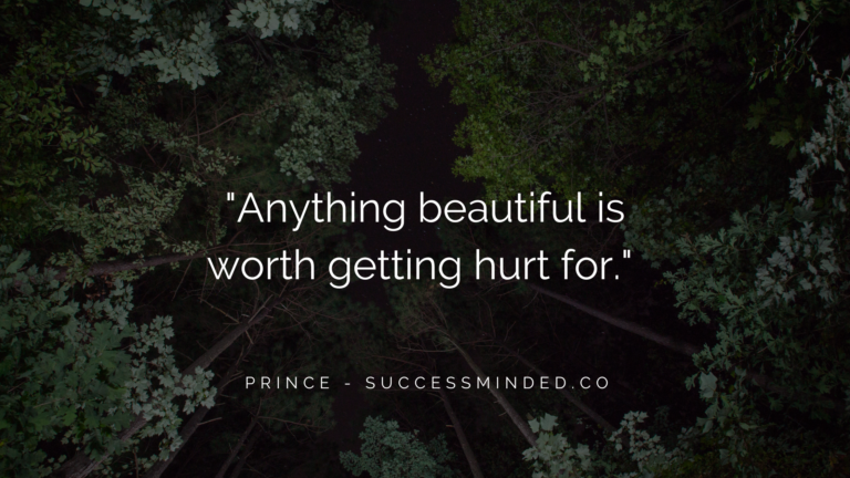 "Anything beautiful is worth getting hurt for." | Blog Featured Image