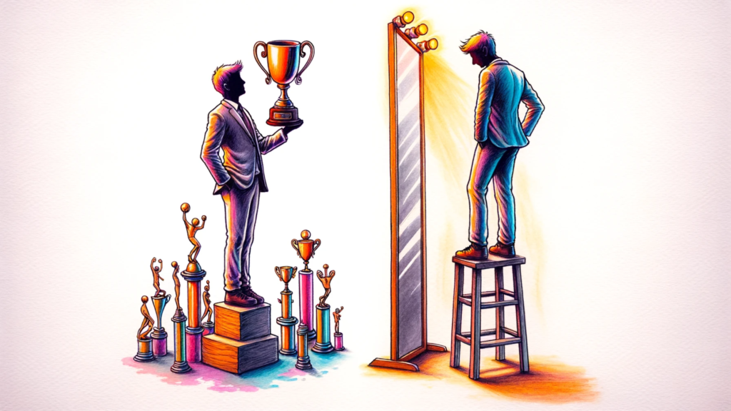 Self-Confidence vs. Overconfidence | Decorative Image