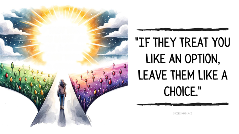 "If They Treat You Like an Option, Leave Them Like a Choice." | Featured Image