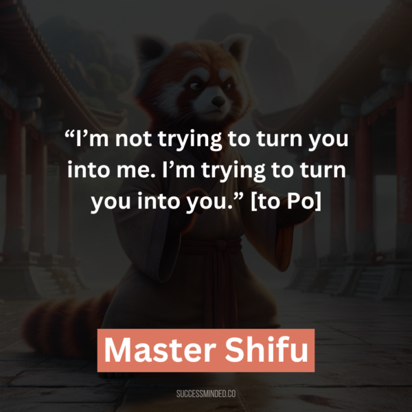 Master Shifu quote about beauty and the peach tree