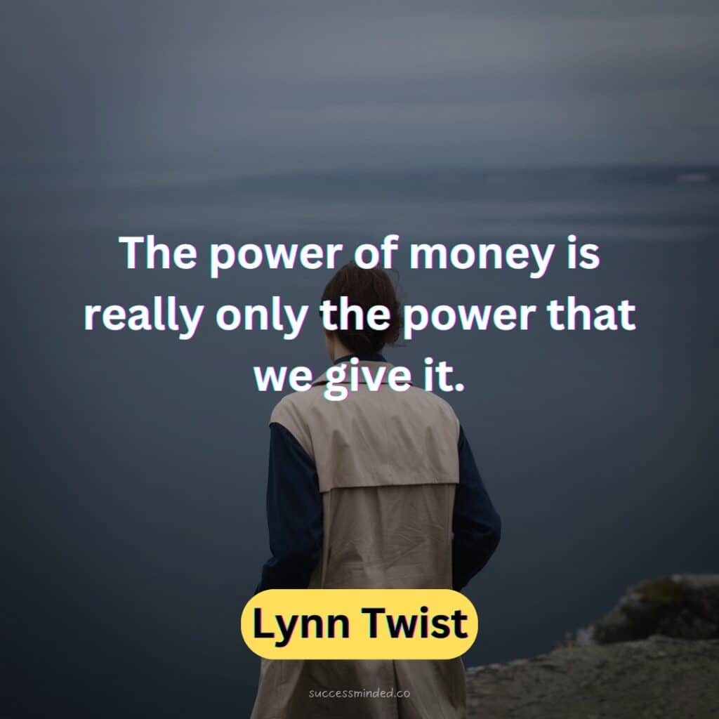 The power of money is really only the power that we give it